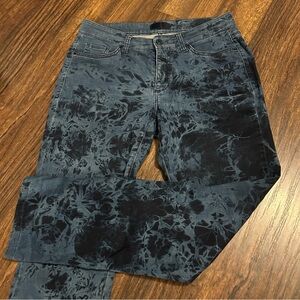 Cambio Women’s Super Stretch Printed Jeans European Chic Abstract Denim Size 8P